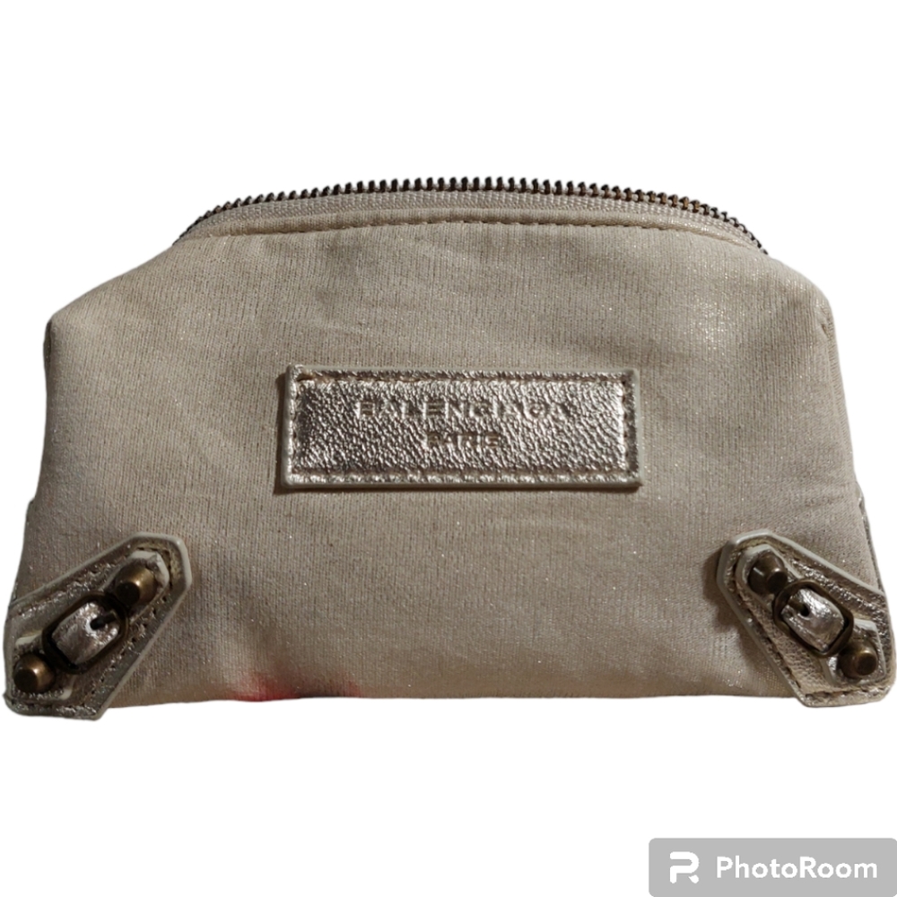 Balenciaga Cosmetic Bag Pouch with Zipper Closure